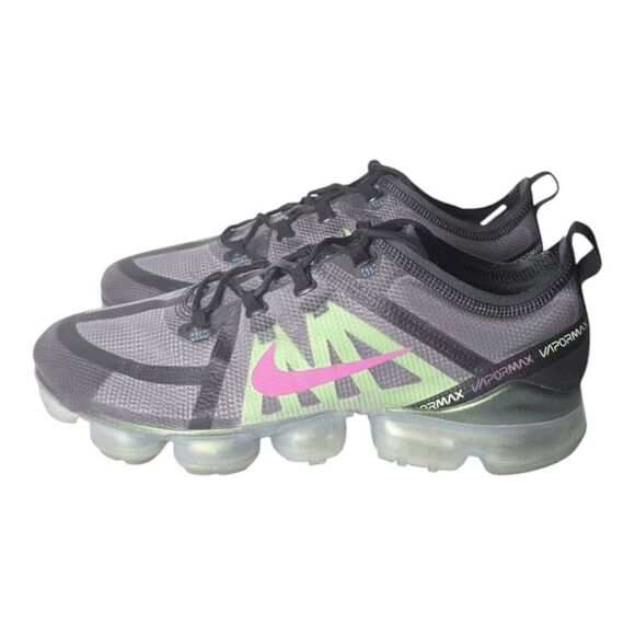 NIKE Air VaporMax 2019 PRM "Fuchsia Lime" Running Shoes Size 11.5 - Picture 2 of 9